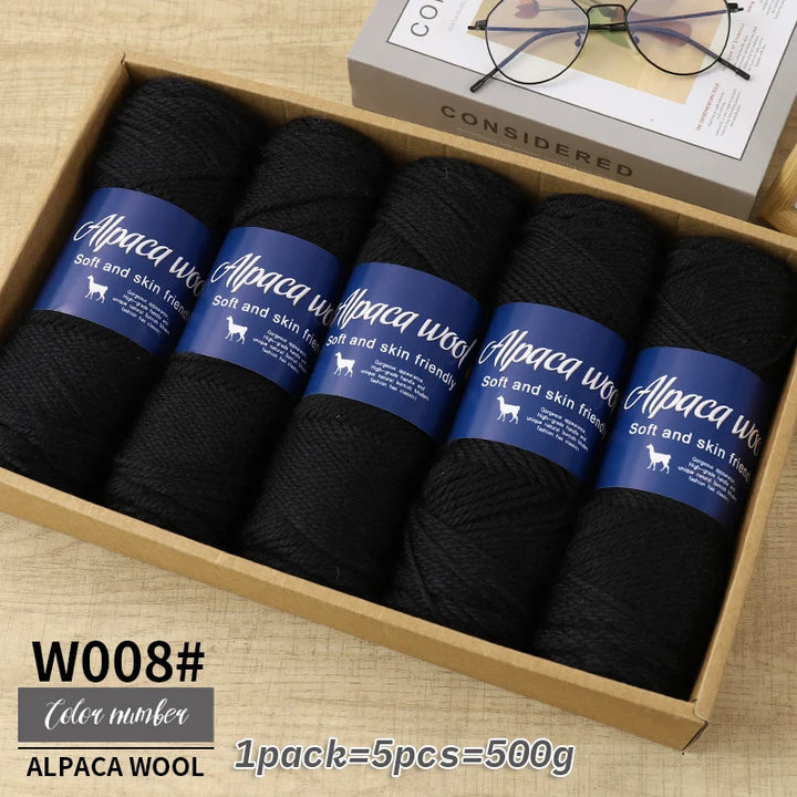 5 PC / Alpaca Wool Coarse Yarn