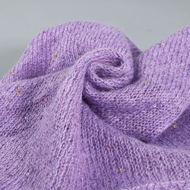 50g Lace  Mohair Yarn with Sequins