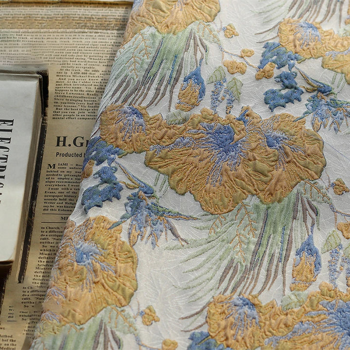 Fair Floral Woven 3D Jacquard Fabric