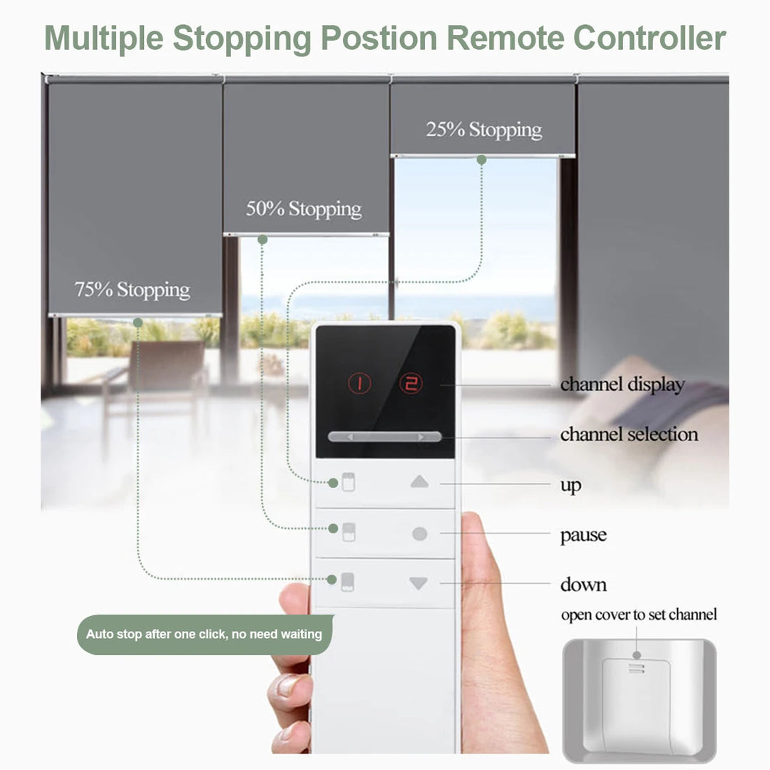 Rechargeable Motorized Light Filtering Roll shade