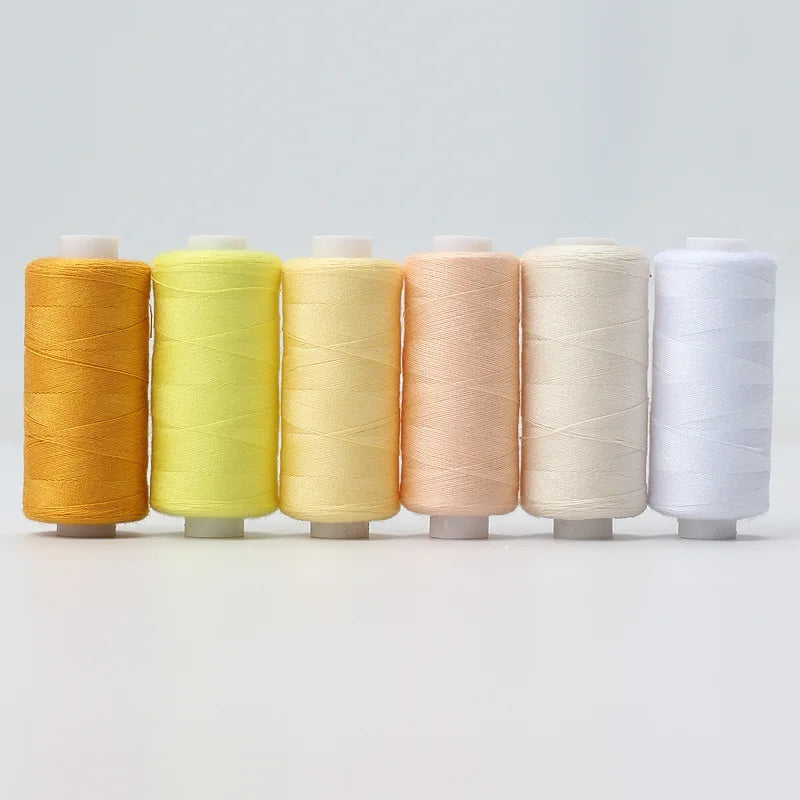 6 Rolls / Polyester Sewing Thread Set