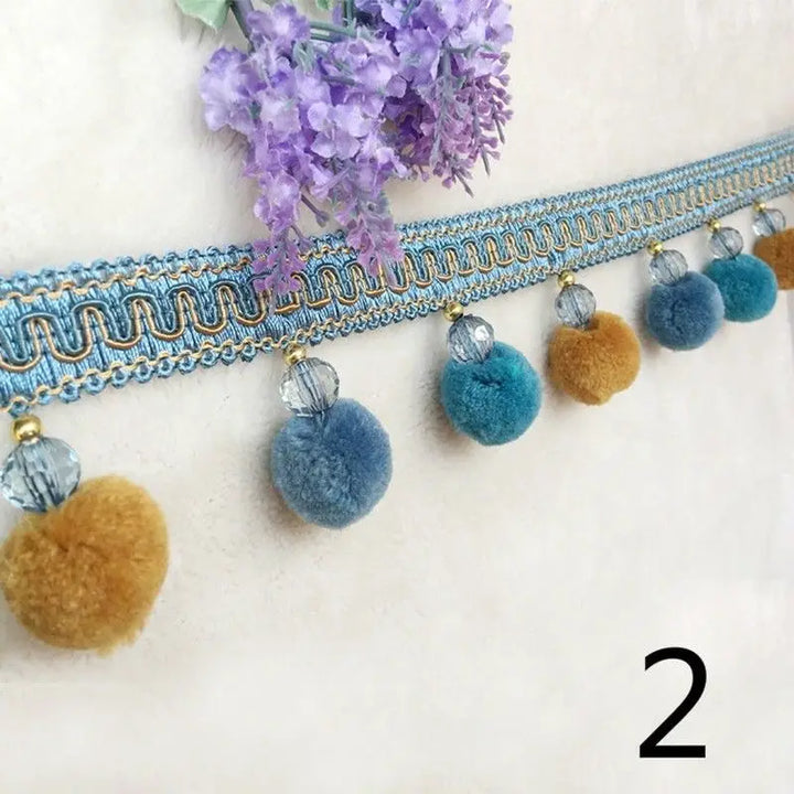 Spring Pompom Tassel Fringe Trim