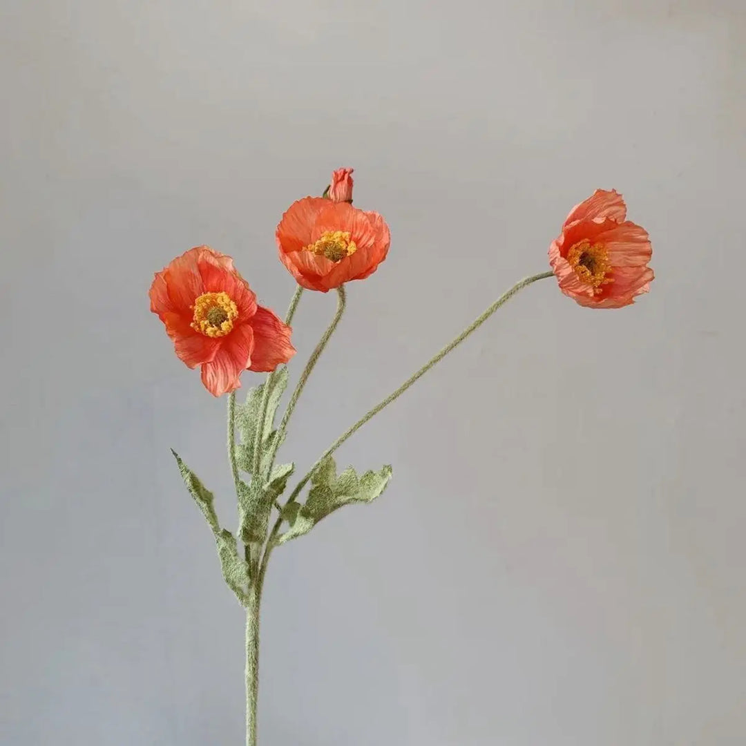 Fake Poppies Flowers
