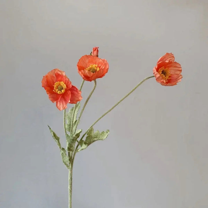 Fake Poppies Flowers
