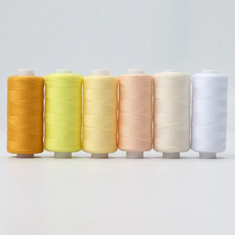 6 Rolls / Polyester Sewing Thread Set