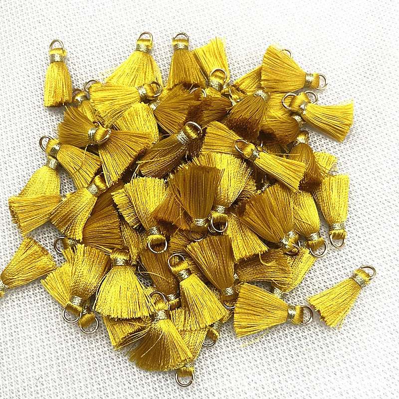 50 PC Mireau 20mm Mini Metal Hanging Ring Tassel