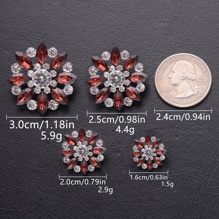 5 PC / Esoic Rhinestone Buttons