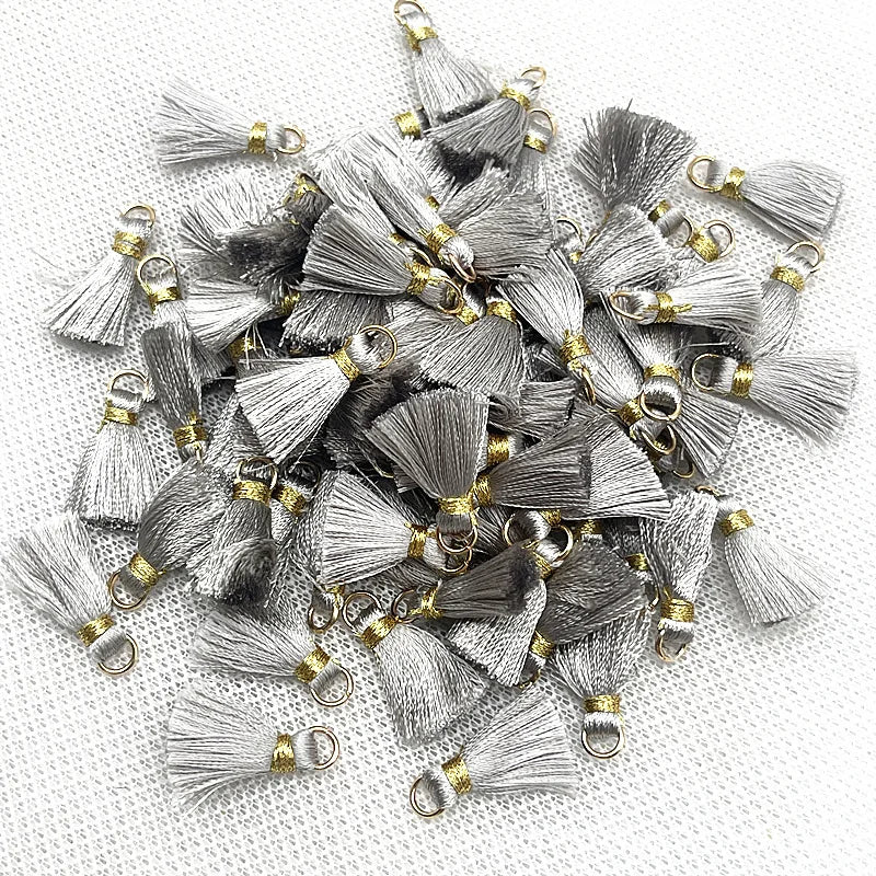 50 PC Mireau 20mm Mini Metal Hanging Ring Tassel