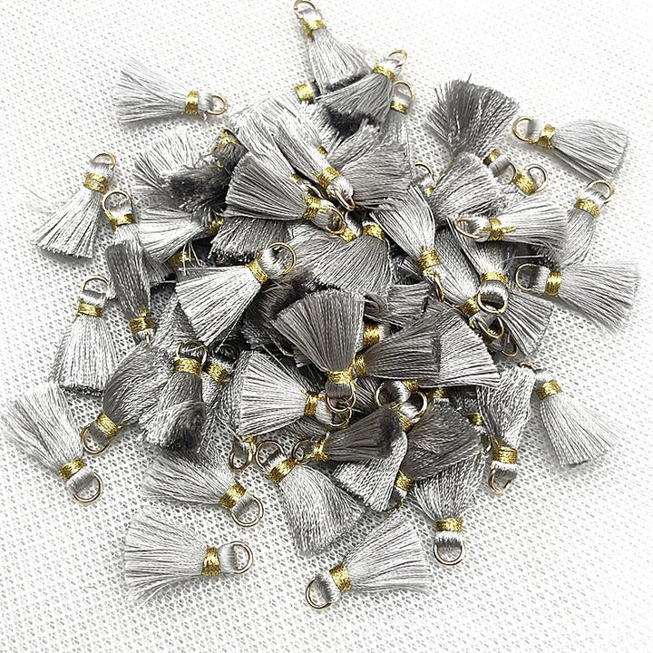 50 PC Mireau 20mm Mini Metal Hanging Ring Tassel