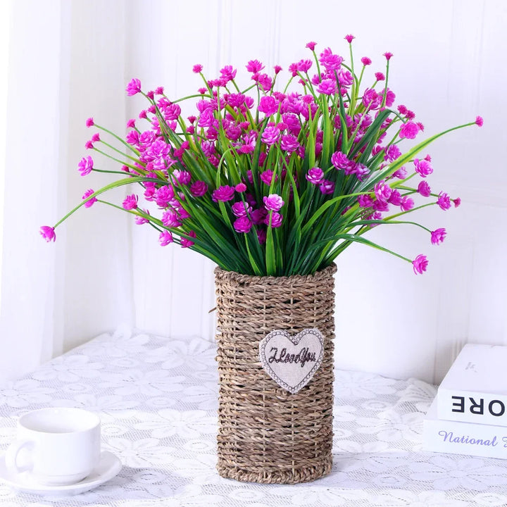 Nuvola 7 Head Artificial Spring Grass Roses