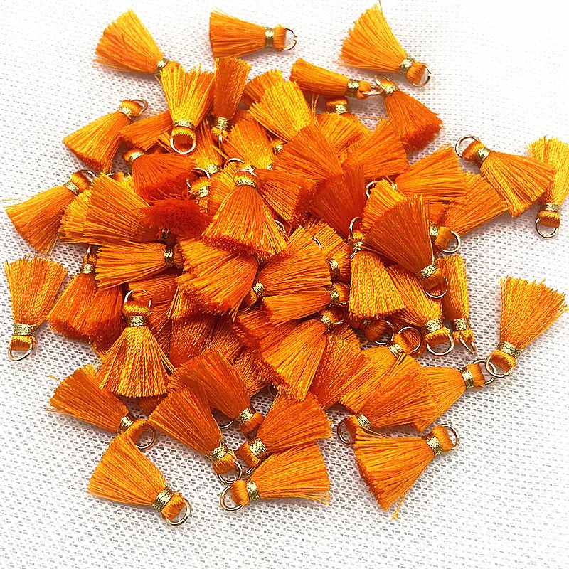 50 PC Mireau 20mm Mini Metal Hanging Ring Tassel