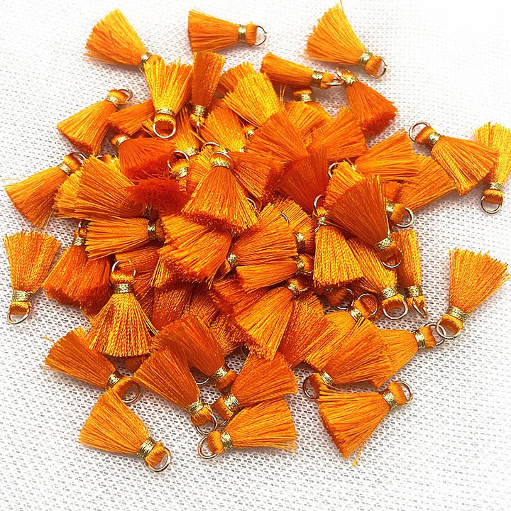 50 PC Mireau 20mm Mini Metal Hanging Ring Tassel
