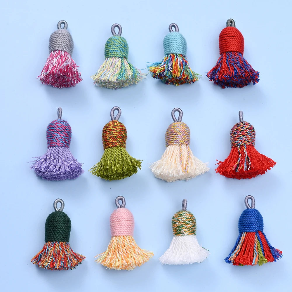 2 PC Nivelle Multicolor Tassel