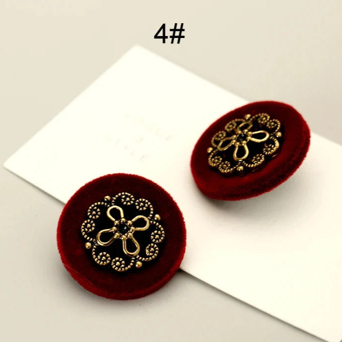 6 PC / Bryce Leather Buttons