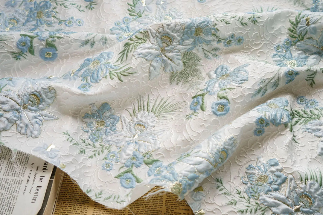 Augusta Floral Woven Jacquard Fabric