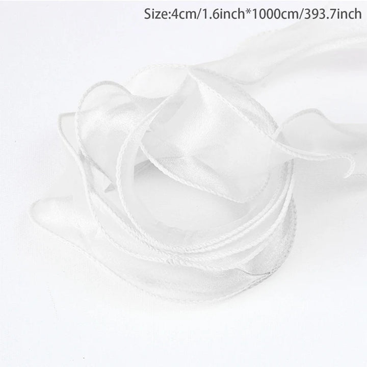 10 Yards / Sheer Wired Chiffon Organza Decoration Ribbon