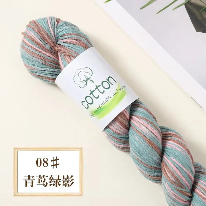 50g 100% Cotton Dyed Yarn