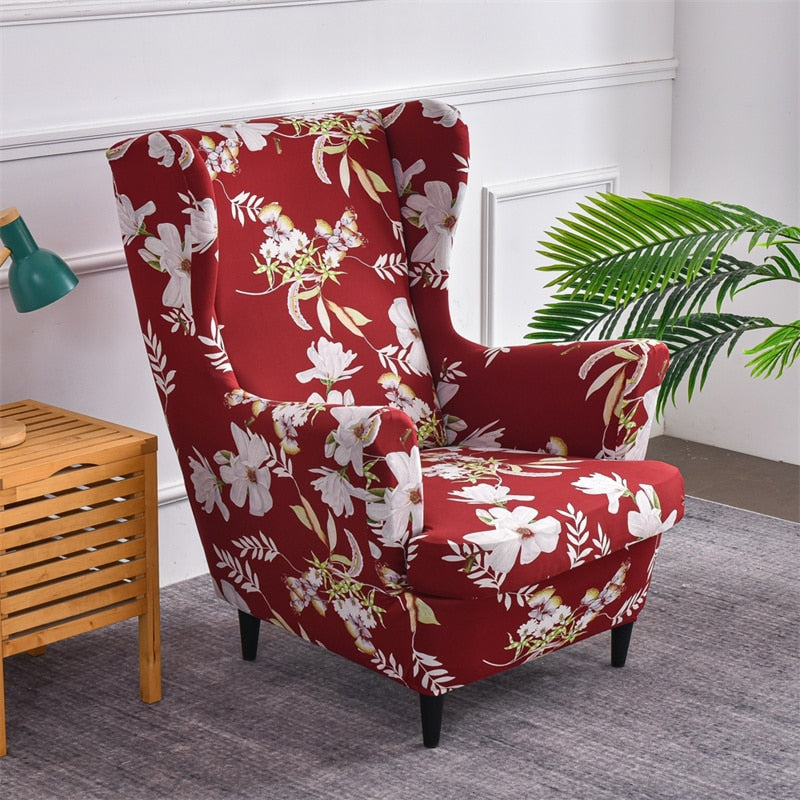 Classic Floral Stretch Armchair Cover