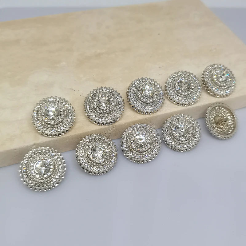6 PC / Baso Rhinestones Buttons
