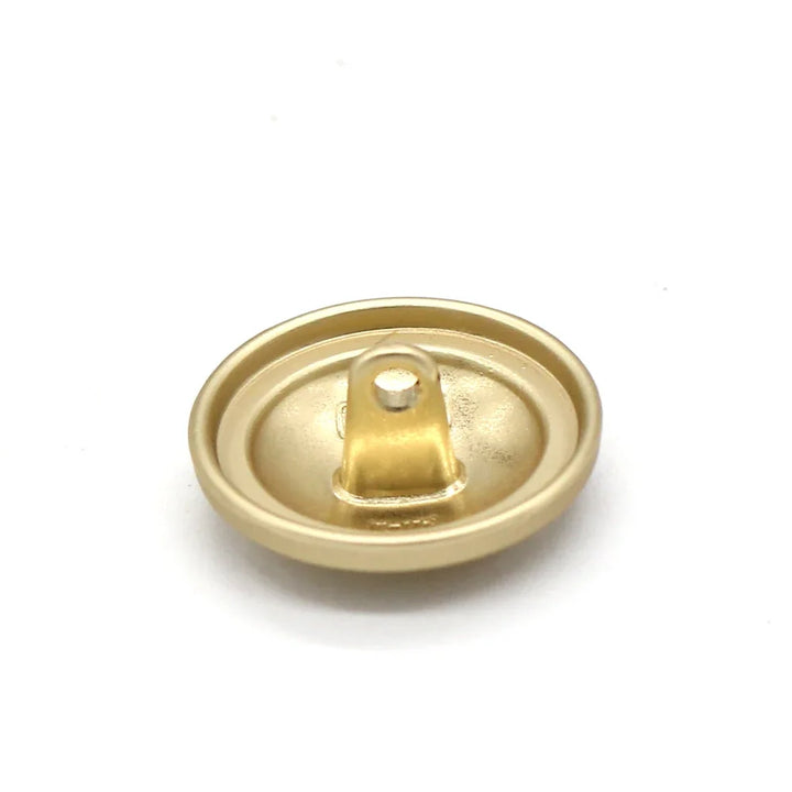 Dsoii 15/18/20/23mm Round Gold Metal Button - 6 PC