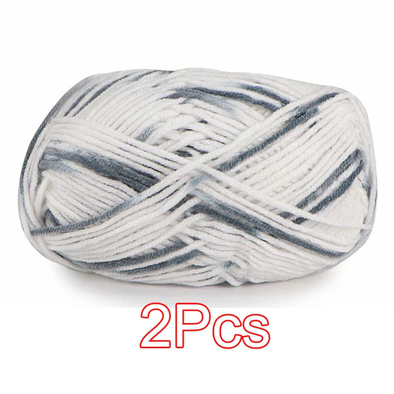 2PC / Tie-dye Crochet Yarn