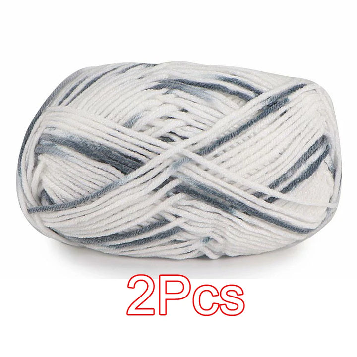 2PC / Tie-dye Crochet Yarn