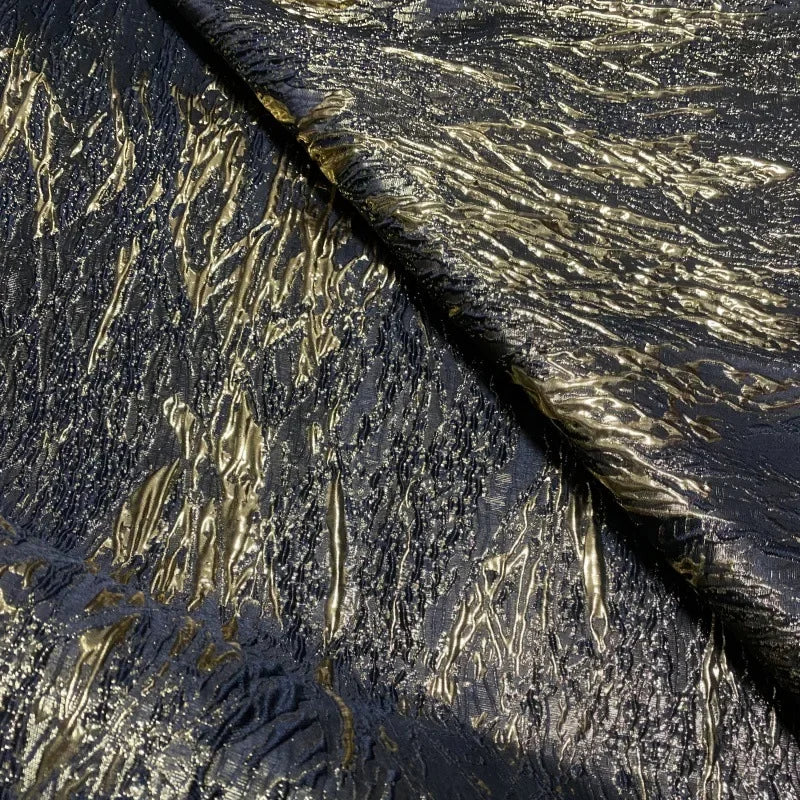 Monique Soft Sheen 3D Abstract Satin Jacquard Fabric