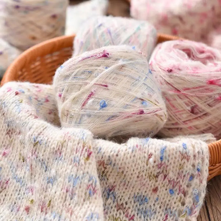 600g Colorful Dot Rainbow Soft Yarn