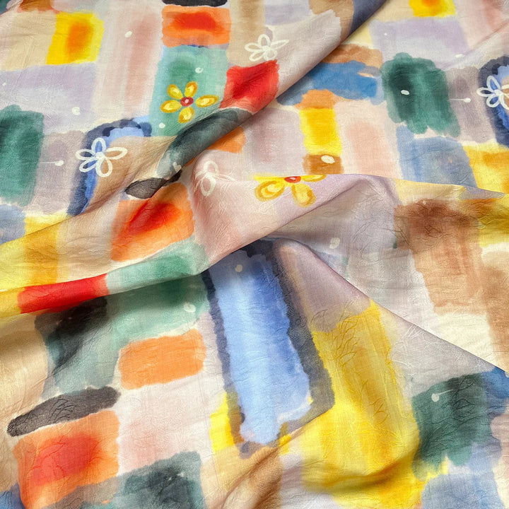 Claes Colorful Abstract Jacquard Fabric