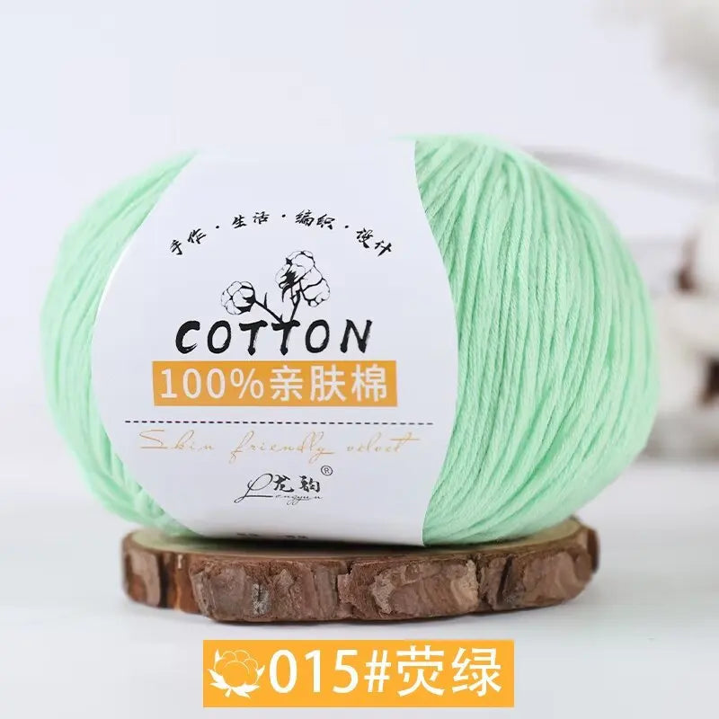50g 100% Cotton Soft Colors Yarn Cotton