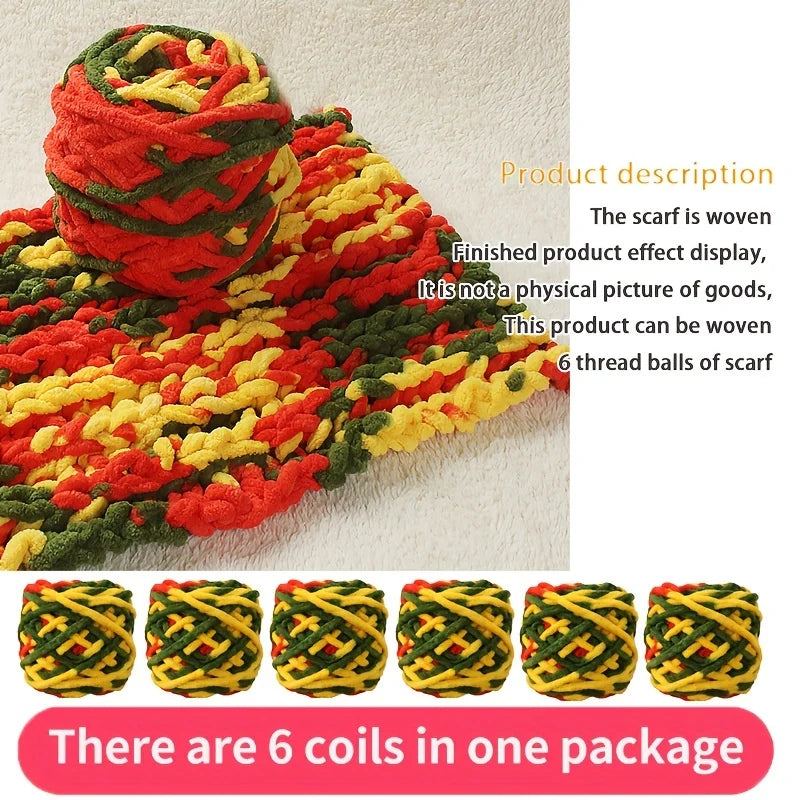 6 PC / Thread Thick Yarn Ball Set