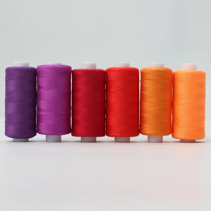 6 Rolls / Polyester Sewing Thread Set