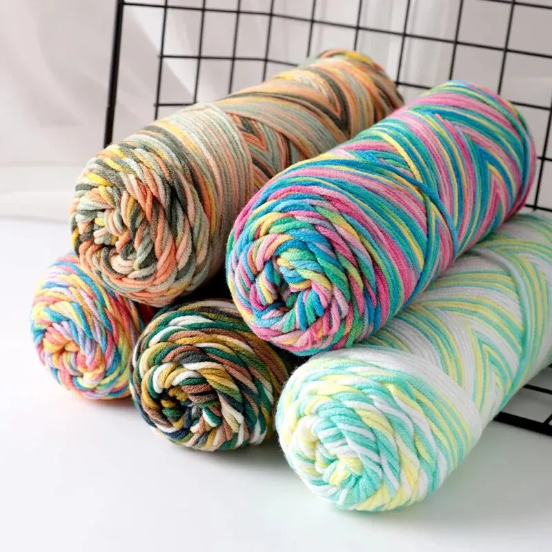 2 PC / Multicolor Acrylic Sweater Yarn