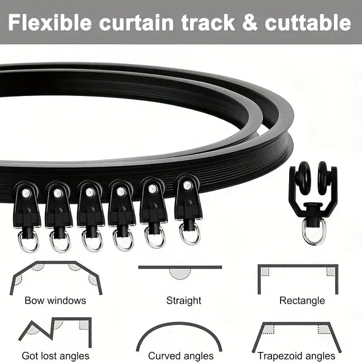 Lite PVC Bendable Curtain Track