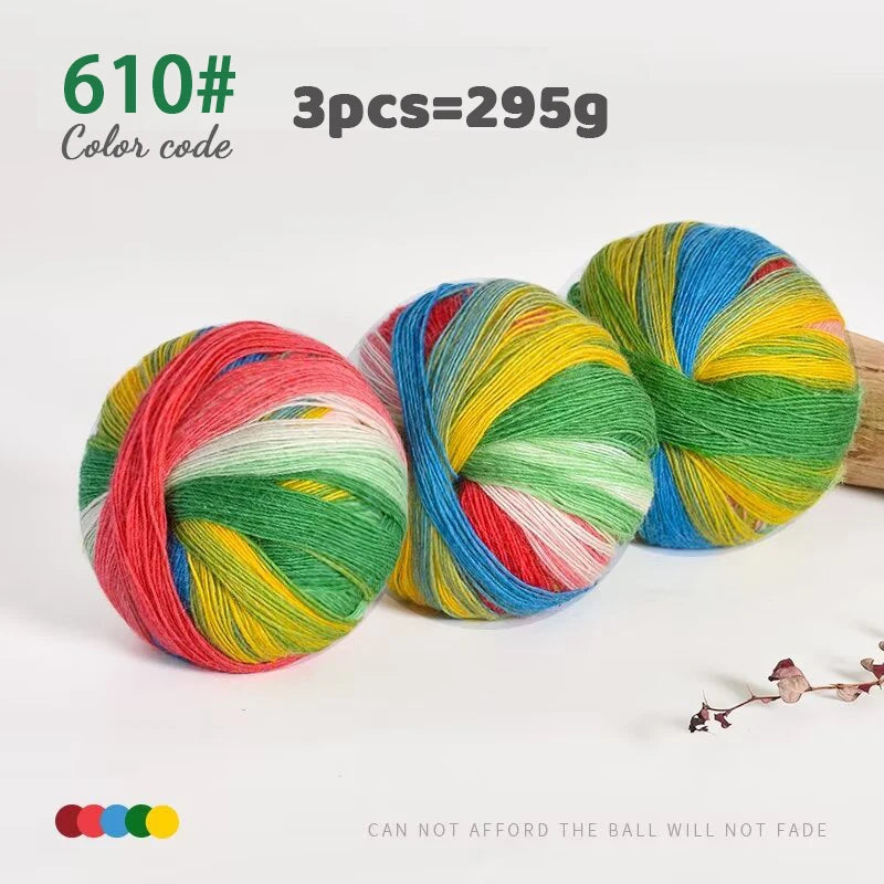 295g Colorful Wool Yarn