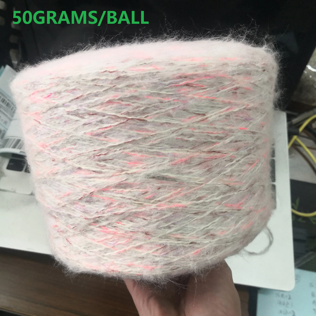 250g Ball Rainbow Faux Mohair Yarn