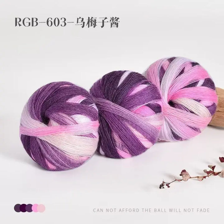 300g Pack Rainbow Wool Yarn