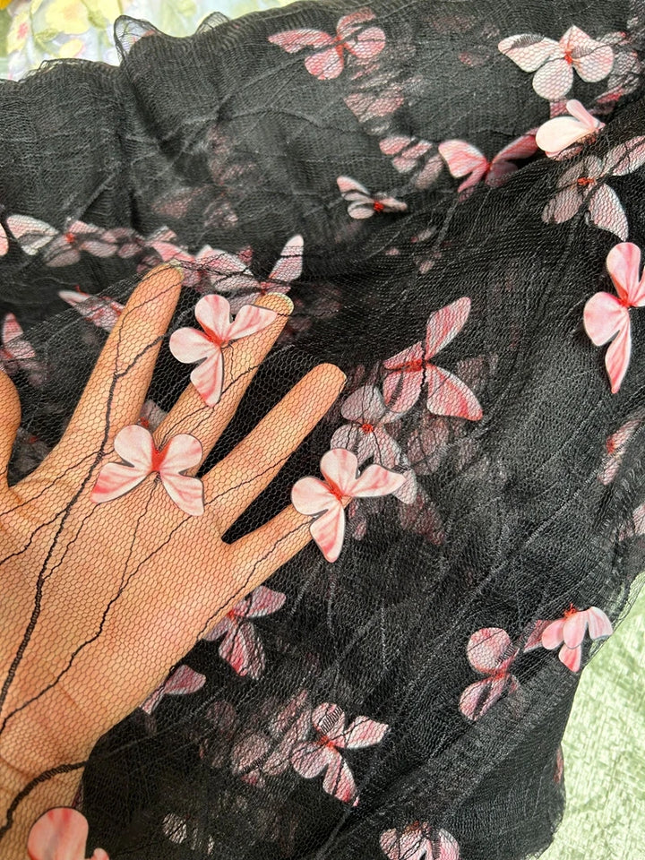 Alva Embroidered Tulle Lace Fabric