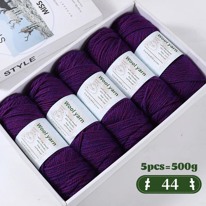 500g Gradient Color Rainbow Yarn