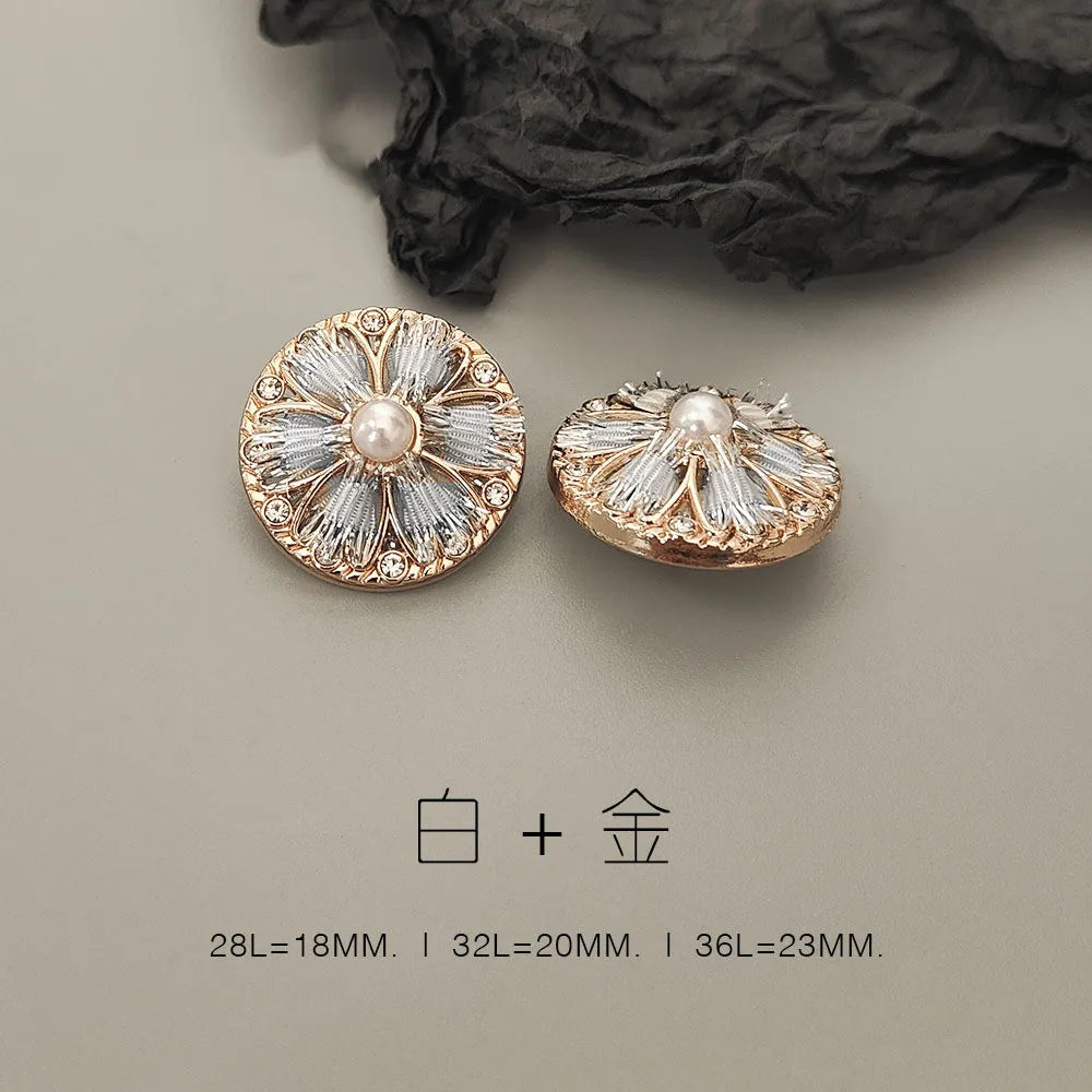 6 PC / Umeda Rhinestone Buttons