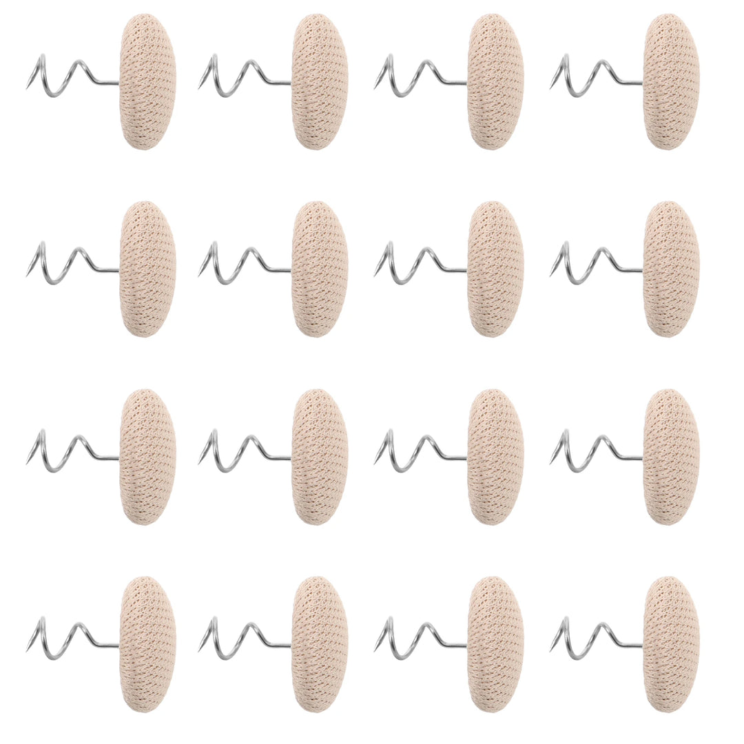 50pc Twist Pins Stainless Steel Fabric-Covered Upholstery Tacks