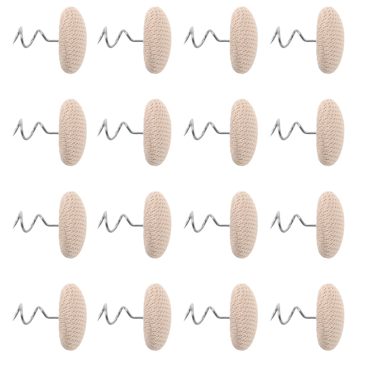 50pc Twist Pins Stainless Steel Fabric-Covered Upholstery Tacks