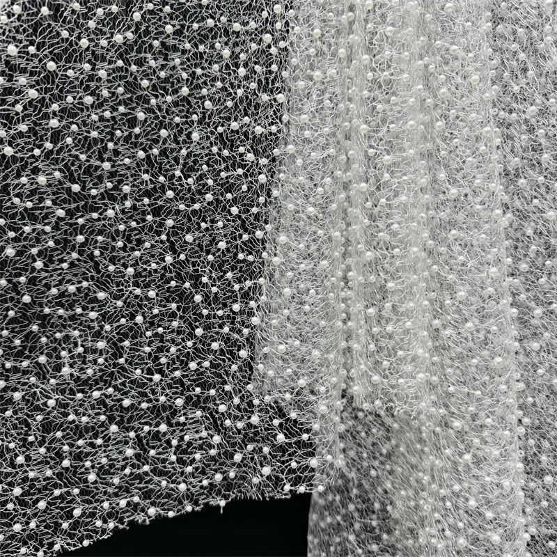 Riva Sequin Beaded Embroidery Glitter Mesh Sparkly Lace Wedding Party Dress Fabric