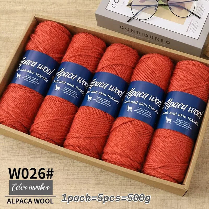 5 PC / Alpaca Wool Coarse Yarn