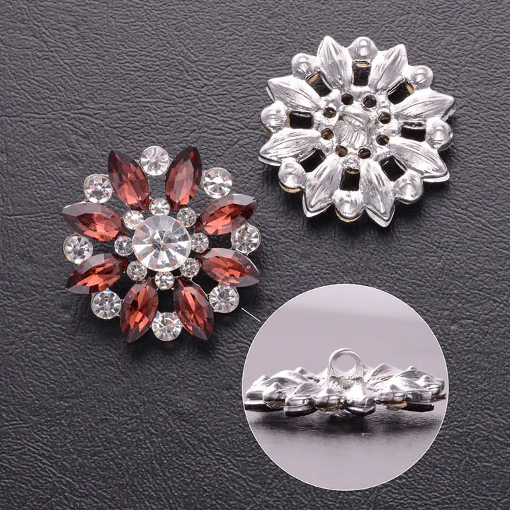 5 PC / Esoic Rhinestone Buttons