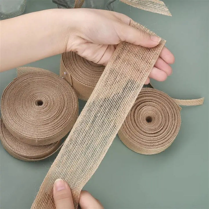 10 Meter / Hessian Burlap Ribbon Roll