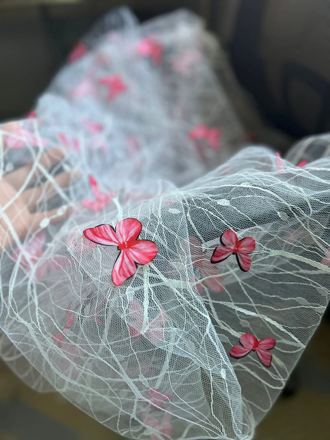 Alva Embroidered Tulle Lace Fabric