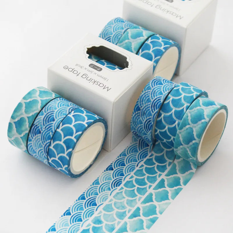 3 Meter / Blue Ocean Decorative Washi Tape