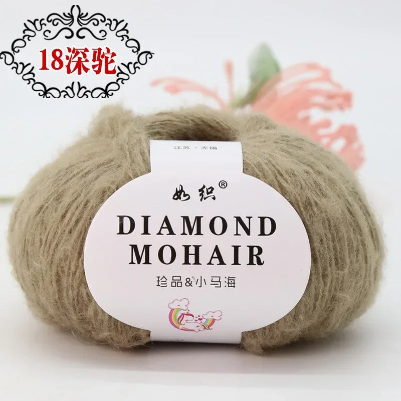 25g Mohair Wool Blended Yarn