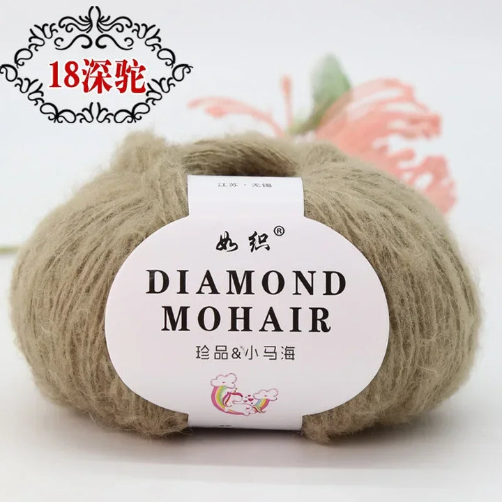 25g Mohair Wool Blended Yarn